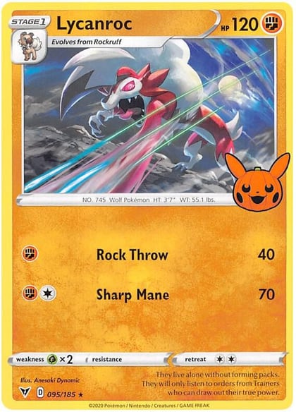 Lycanroc, Trick or Trade BOOster Bundle 2023 095/185