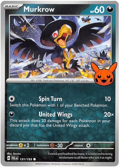 Murkrow, Trick or Trade BOOster Bundle 2023 131/193