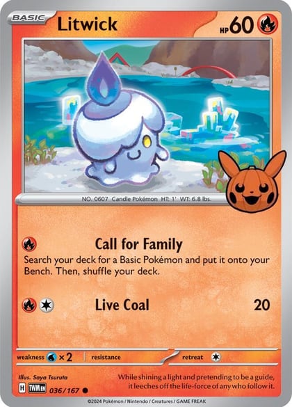 Litwick, Trick or Trade BOOster Bundle 2024 036/167