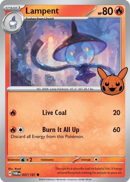 Lampent, Trick or Trade BOOster Bundle 2024 037/167