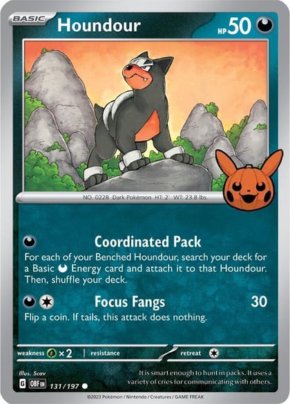Houndour - 131/197, Trick or Trade BOOster Bundle 2024 131/197