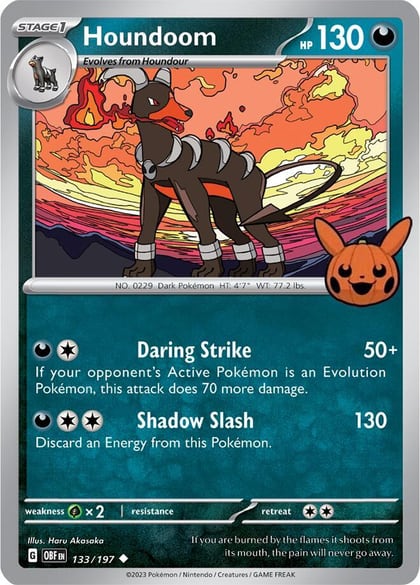 Houndoom, Trick or Trade BOOster Bundle 2024 133/197