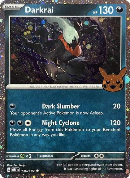 Darkrai (Cosmos Holo), Trick or Trade BOOster Bundle 2024 136/197