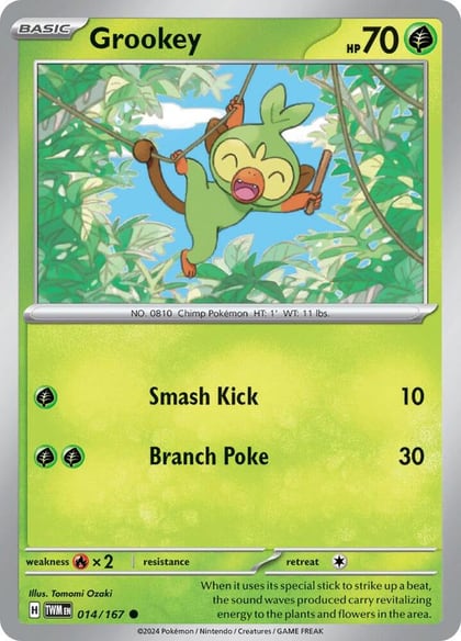 Grookey, SV06: Twilight Masquerade 014/167