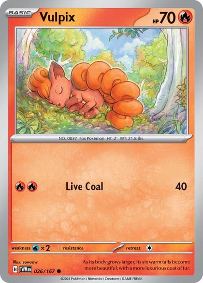 Vulpix, SV06: Twilight Masquerade 026/167