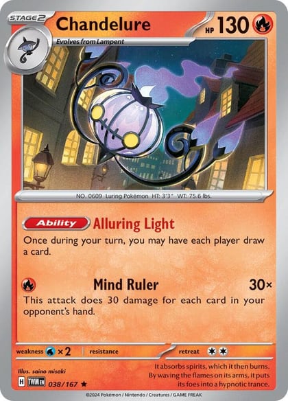 Chandelure, SV06: Twilight Masquerade 038/167