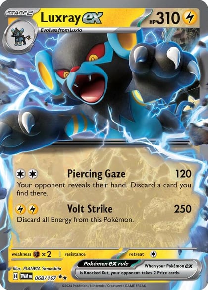 Luxray ex - 068/167, SV06: Twilight Masquerade 068/167
