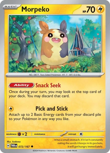 Morpeko, SV06: Twilight Masquerade 072/167