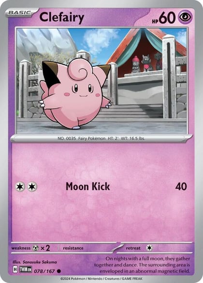 Clefairy, SV06: Twilight Masquerade 078/167