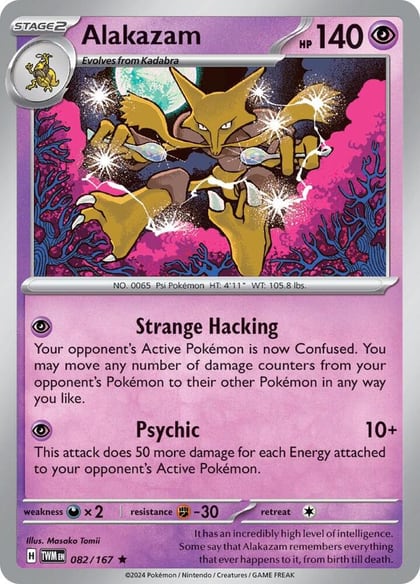 Alakazam, SV06: Twilight Masquerade 082/167