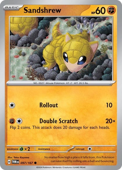 Sandshrew, SV06: Twilight Masquerade 097/167