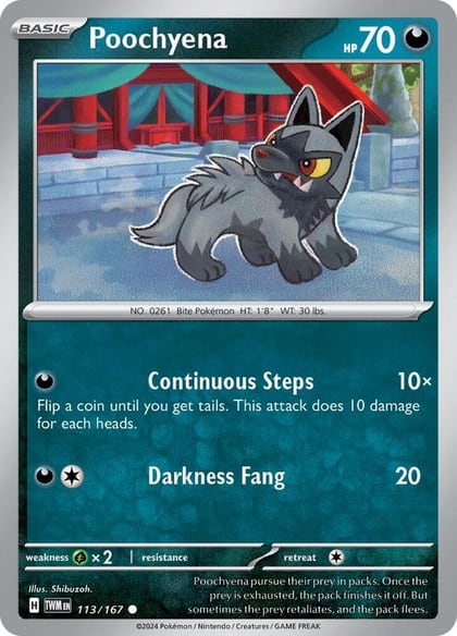 Poochyena, SV06: Twilight Masquerade 113/167