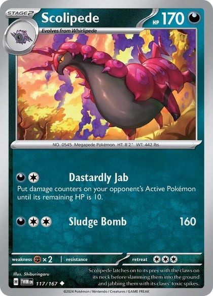 Scolipede, SV06: Twilight Masquerade 117/167