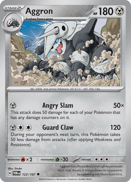 Aggron, SV06: Twilight Masquerade 122/167