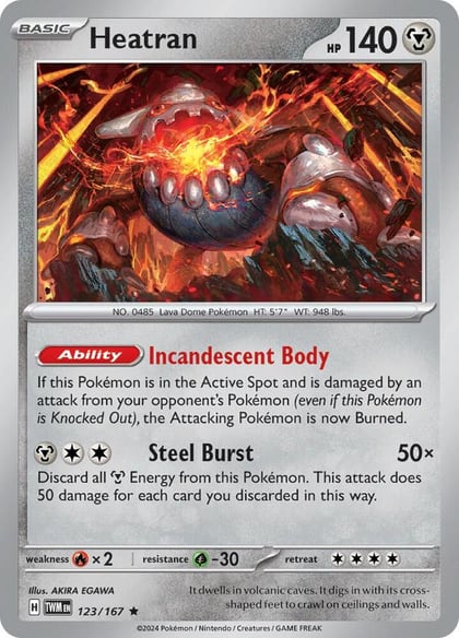 Heatran, SV06: Twilight Masquerade 123/167