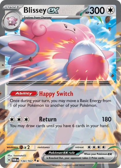 Blissey ex - 134/167, SV06: Twilight Masquerade 134/167