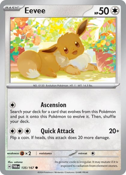 Eevee - 135/167, SV06: Twilight Masquerade 135/167