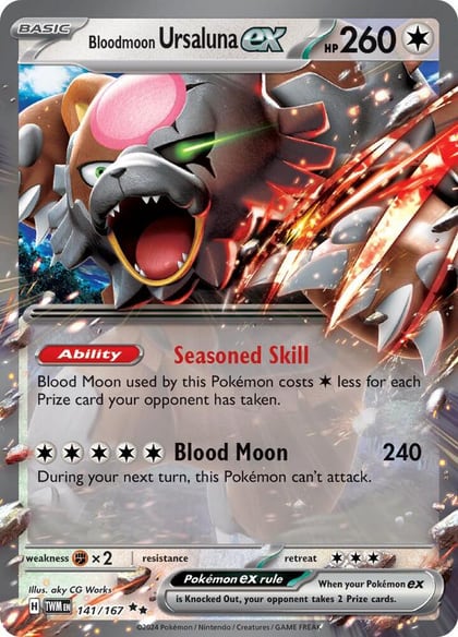 Bloodmoon Ursaluna ex - 141/167, SV06: Twilight Masquerade 141/167