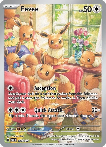 Eevee - 188/167, SV06: Twilight Masquerade 188/167