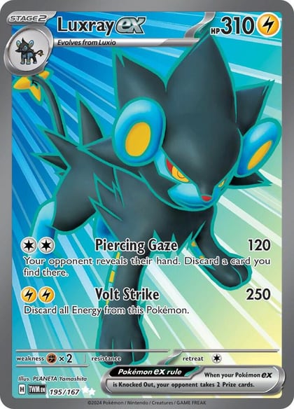 Luxray ex - 195/167, SV06: Twilight Masquerade 195/167