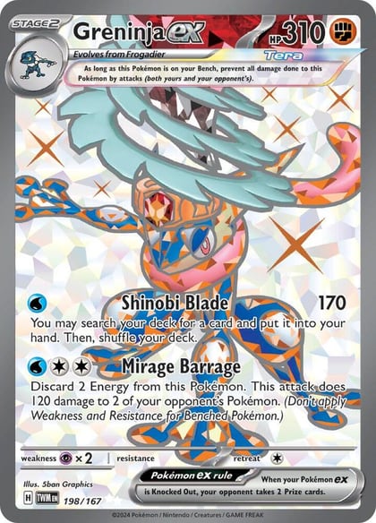Greninja ex - 198/167, SV06: Twilight Masquerade 198/167