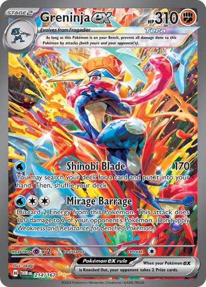 Greninja ex - 214/167, SV06: Twilight Masquerade 214/167