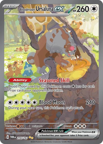 Bloodmoon Ursaluna ex - 216/167, SV06: Twilight Masquerade 216/167