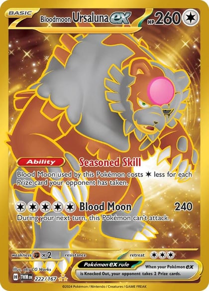 Bloodmoon Ursaluna ex - 222/167, SV06: Twilight Masquerade 222/167