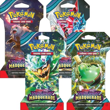 Twilight Masquerade Sleeved Booster Pack Art Bundle [Set of 4], SV06: Twilight Masquerade P549494