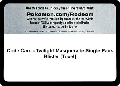 Code Card - Twilight Masquerade Single Pack Blister [Toxel], SV06: Twilight Masquerade P552694