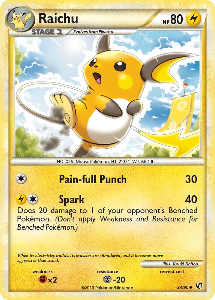 Raichu, Undaunted 33/90