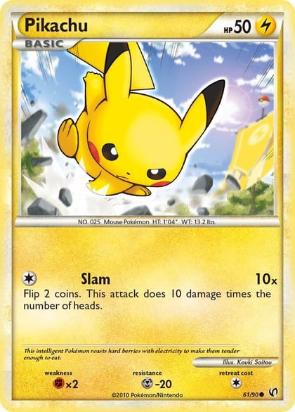 Pikachu, Undaunted 61/90