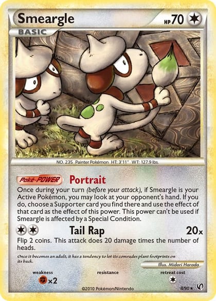 Smeargle, Undaunted 8/90