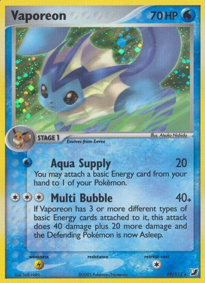 Vaporeon, Unseen Forces 19/115