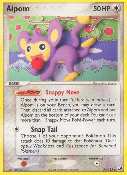 Aipom, Unseen Forces 34/115