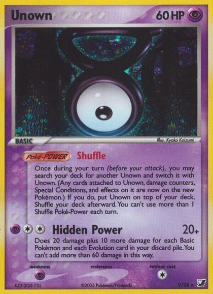 Unown (V), Unseen Forces V/28