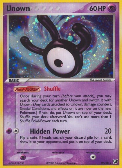 Unown (W), Unseen Forces W/28