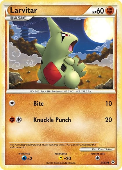 Larvitar (51), Unleashed 51/95