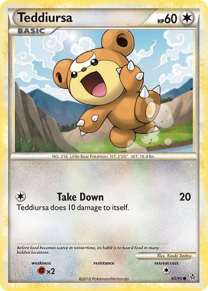 Teddiursa, Unleashed 65/95