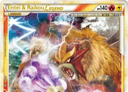 Entei & Raikou Legend (top), Unleashed 90/95