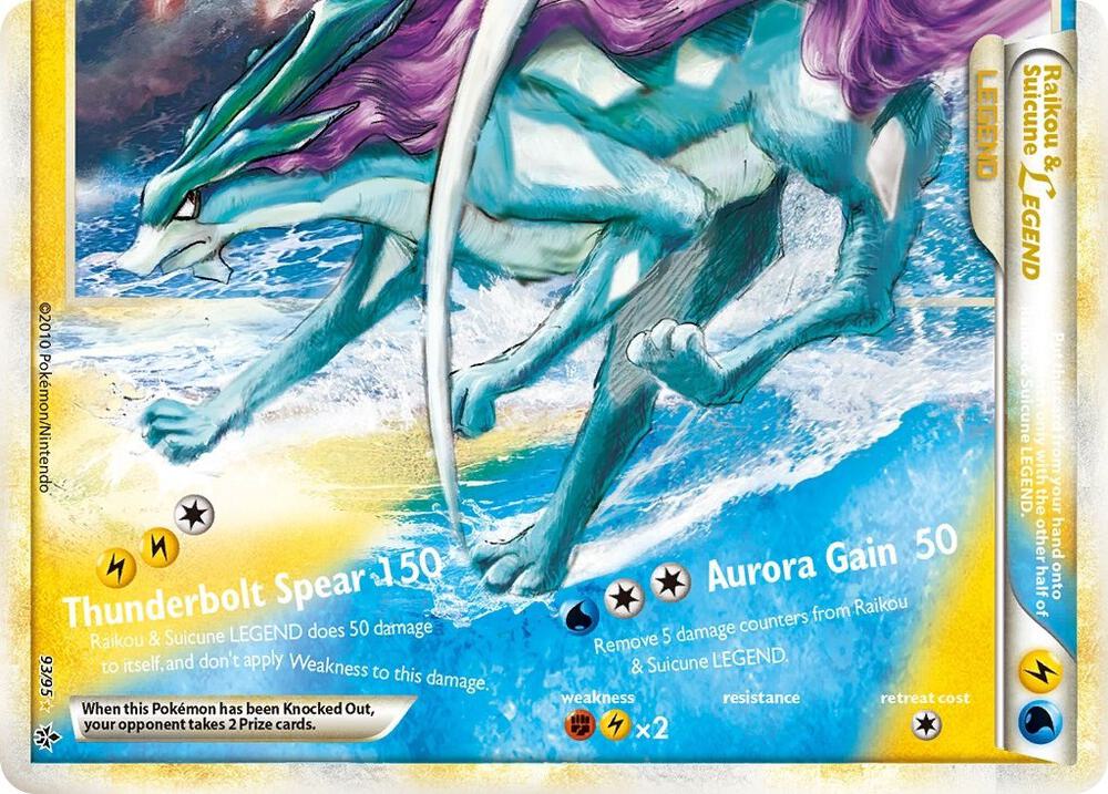 Raikou & Suicune Legend (Bottom), Unleashed 93/95
