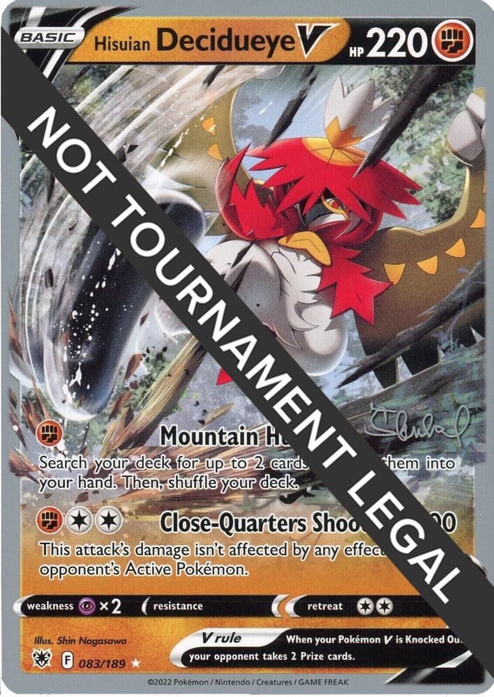 Hisuian Decidueye V - 2022 (Ondrej Skubal), World Championship Decks 083/189