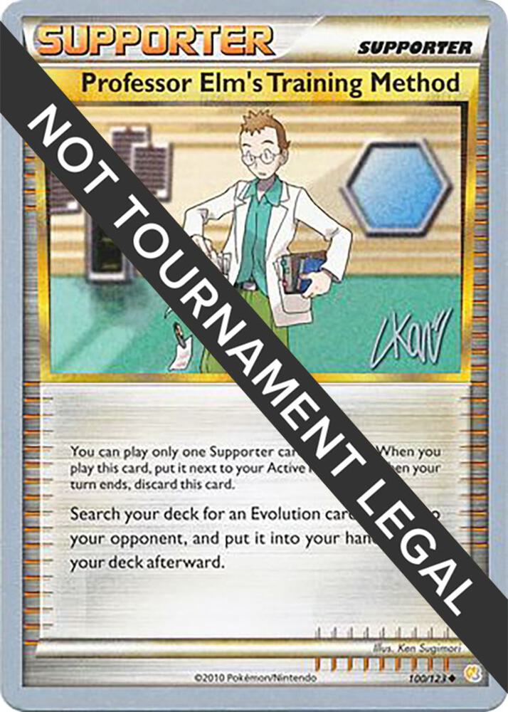 Professor Elm's Training Method - 2011 (Christopher Kan), World Championship Decks 100/123