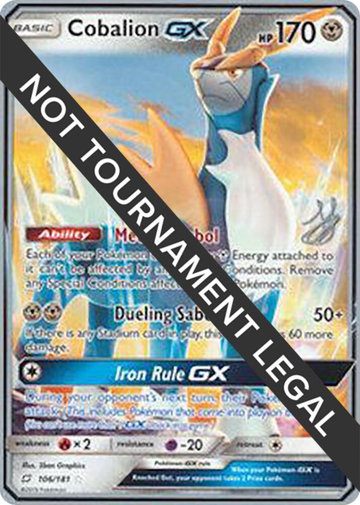 Cobalion GX - 2019 (Henry Brand), World Championship Decks 106/181
