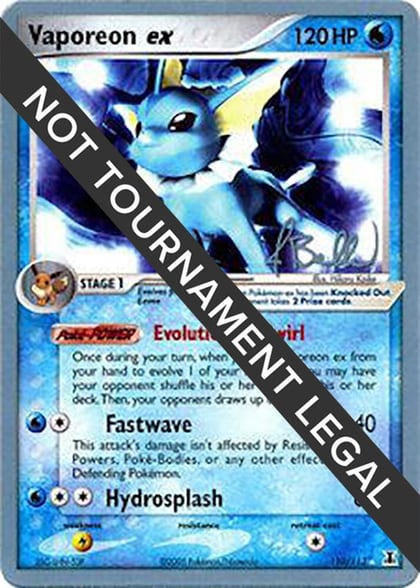 Vaporeon ex - 2006 (Jimmy Ballard), World Championship Decks 110/113