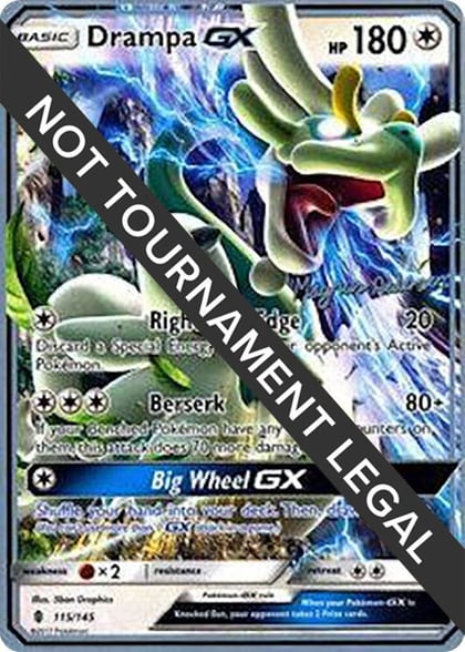 Drampa GX - 2018 (Magnus Pedersen), World Championship Decks 115/145