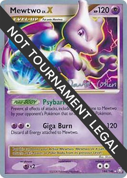 Mewtwo LV.X - 2009 (David Cohen), World Championship Decks 144/146