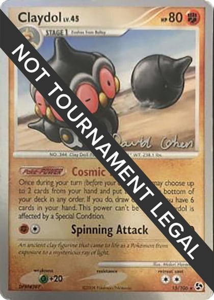 Claydol - 2009 (David Cohen), World Championship Decks 15/106