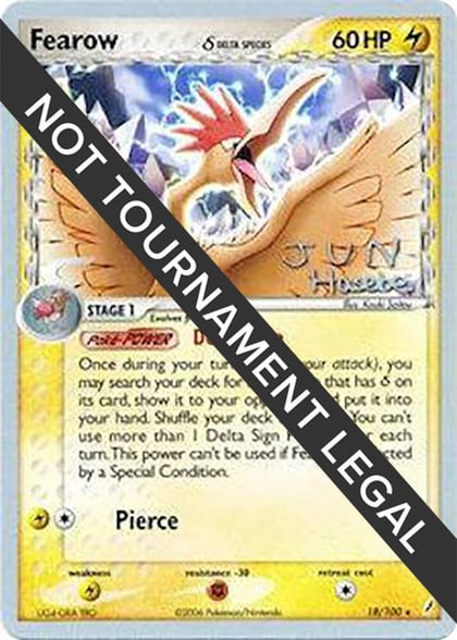 Fearow (Delta Species) - 2007 (Jun Hasebe), World Championship Decks 18/100