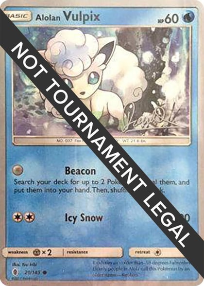 Alolan Vulpix - 2017 (Diego Cassiraga), World Championship Decks 21/145